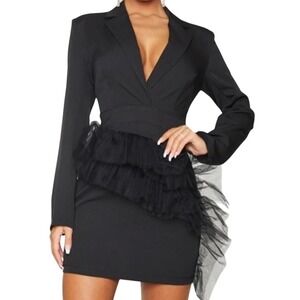 pretty little thing sequin blazer dress Sequin Blazer Dresses